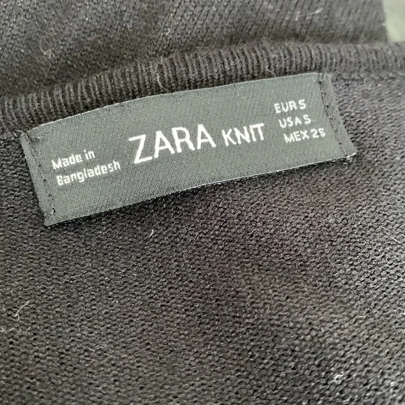 Sold ❌ Zara ⎮ Faux leather open front cardigan - Picture 8 of 9